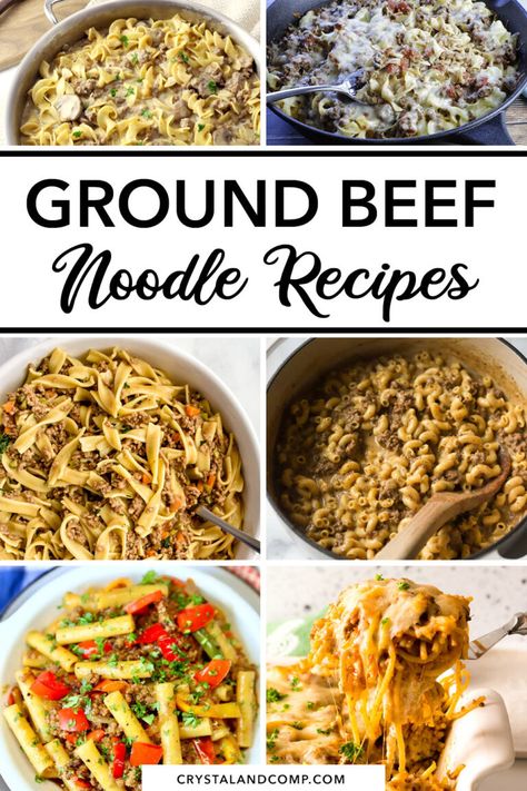 ground beef noodle recipes Beef Noodle Recipes, Healthy Recipes With Ground Beef, Fettuccini Noodles, Easy Delicious Meals, Beef Recipes For Dinner Healthy, Egg Noodle Recipes, Ground Beef Casserole Recipes, Easy Ground Beef, Spaghetti Casserole