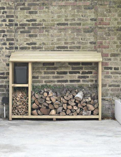 Log Store Plans, Diy Log Store, Firewood Storage Outdoor, Build Your Own Shed, Log Store, Wood Store, Shed Kits, Firewood Storage, Wood Shed