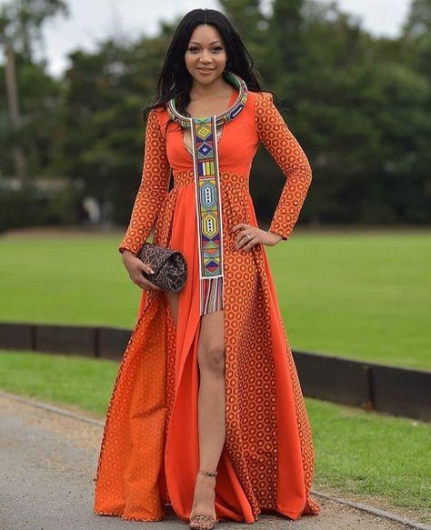 Terracotta Dresses, Lobola Outfits, Zulu Traditional Wedding Dresses, Customized Outfits, Zulu Traditional Attire, Africa Chic, African Gowns, Xhosa Attire, Kitenge Dress