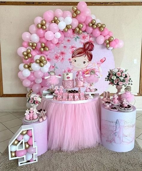 Balarina Birthday Party Ideas, Ballerina Birthday Party Decorations, Ballerina Party Theme, Ballerina Theme, Ballet Birthday Party, Tutu Baby Shower, Ballet Birthday, Ballet Party, Ballerina Birthday Parties