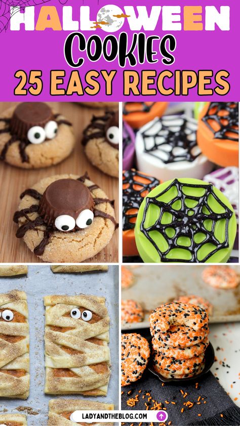 Halloween cookies are traditionally decorated with whimsical swirls, skulls, or jesters. Get ready for the thrills and chills of creating decorated Halloween cookies for your own family's Halloween celebrations! Halloween Cake Cookies, Halloween Theme Cookies, Spooky Cookies Decorated, Halloween Desserts Cookies, Decorating Halloween Cookies, Decorated Halloween Cookies, Halloween Decorated Cookies, Spooky Halloween Cookies, Halloween Cookie Designs