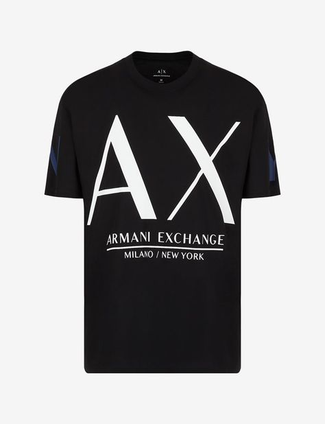 Armani Exchange MILANO NEW YORK COMFORT FIT T SHIRT, Logo T Shirt for Men | A|X Online Store Armani Exchange Men, Logo T, Apple Watch Strap, Armani Exchange, T Shirt For Men, Print Logo, Logo T Shirt, Tshirt Logo, Streetwear Fashion