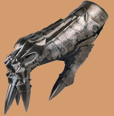 bleach gauntlet Hand Armor Design, Lightning Gauntlet, Nazgul Gauntlet, Gauntlet Drawing, Claw Gauntlet, Claw Armor, Metal Gauntlet, Medieval Gauntlet, Hand Armor