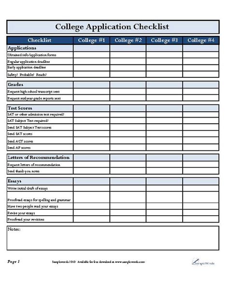 Download the PDF College Application Checklist to keep track of each task that needs completed during the university application process. College Application Timeline, College Search Spreadsheet, College Spreadsheet, College Application Organization, Collage Application, College Application Checklist, Planning For College, College Binder, College App