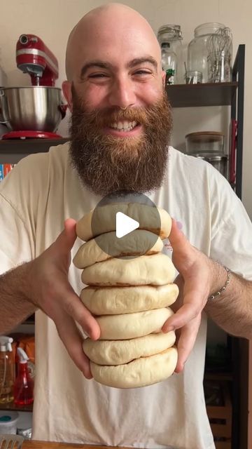 Ben Siman Tov on Instagram: "I hope you already know that pita is the best breads on earth, perfect for sandwiches but also for literally anything! Pita is one of the biggest loves of my life, still cannot hold the excitement every time it puffs up on the pan. Make pita this summer gingis!

Full recipe is on my website 👉🏼BenGingi.com

YASSS!

#pita #pitabread #pitarecipe #flatbread #hummus" Best Breads, Pita Recipes, Pita Bread, Easy Food, Flatbread, Big Love, Pita, Hummus, On Earth