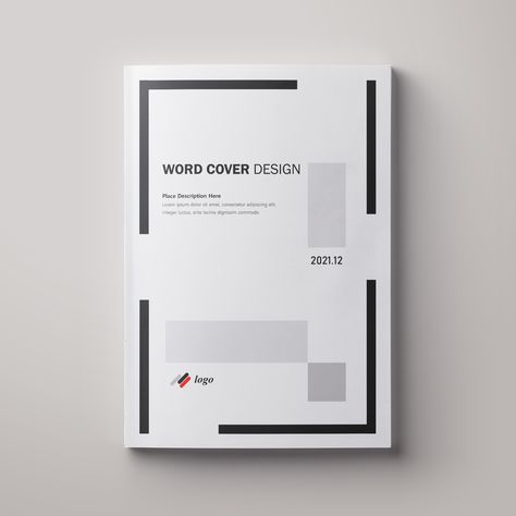 Word File Design, Research Cover Page Design, Word Page Design, Word Cover Page Design, Microsoft Word Design Ideas, Word Document Design Layout Ideas, Document Design Ideas, Minimalist Cover Page, Document Cover Design