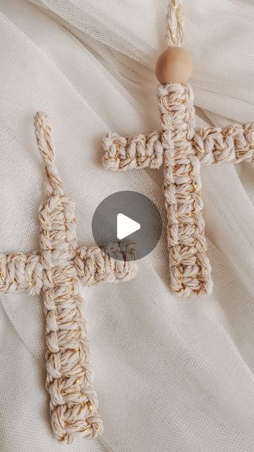 Macrame Cross Keychain, Macrame Cross Tutorial, Christian Macrame, Cross Macrame, Macrame Cross, Decoration Communion, Rope Cross, Tutorial Macramé, Cross Keychain