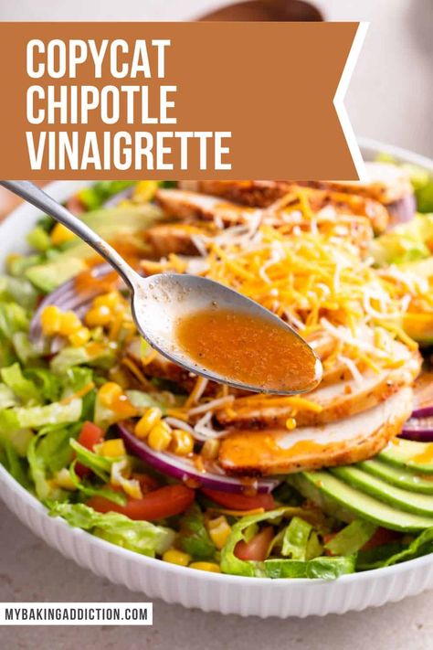 Copycat Chipotle Vinaigrette Dressing, Chipotle Vinaigrette Dressing, Chipotle Honey Vinaigrette, Couple Meals, Healthy Couple, Chipotle Copycat Recipes, Chipotle Vinaigrette, Chipotle Copycat, Chipotle Recipes