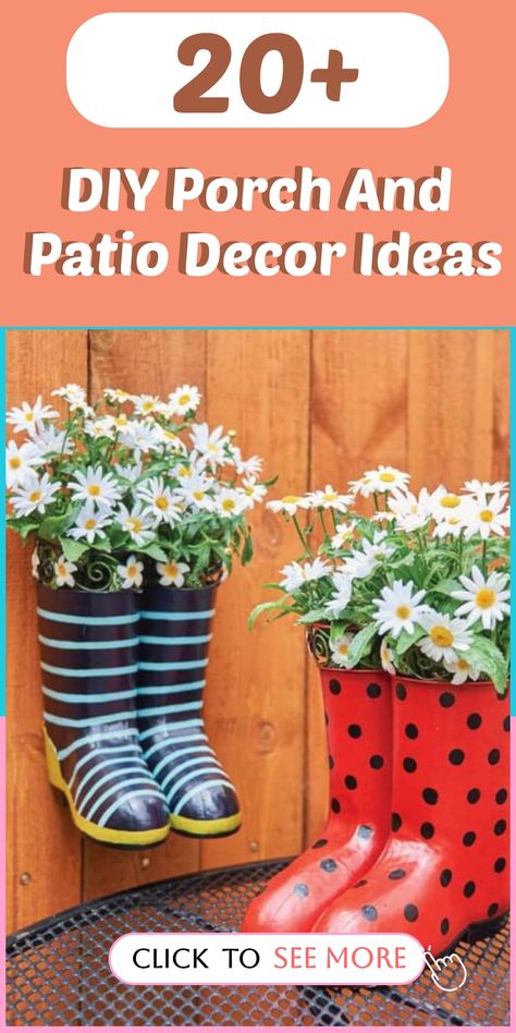 Transform your porch and patio into a serene outdoor haven with these inspiring DIY decor ideas. Infuse your space with the beauty of nature by adding cozy textiles, natural elements, and charming accents. Whether you're looking to create a cozy lounge spot or a peaceful garden retreat, these suggestions will assist you in designing an inviting sanctuary where you can relax and connect with the outdoors. Say hello to your new outdoor oasis! Rock Pathway, Porch And Patio, Mailbox Landscaping, House Number Plates, Diy Porch Decor, Cozy Textiles, Patio Decor Ideas, Peaceful Garden, Tiered Planter