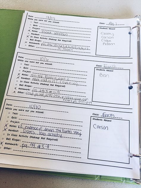 Teacher Talk: Absent Work Student Absent Work, Student Absent Work Classroom Organization, Absent Work Organization High Schools, Make Up Work For Absent Students, Absent Work Organization Elementary, Absent Student System, Missing Work Organization, Slytherin Classroom, Absent Work Organization