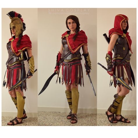 Assasins Creed Costume, Assassins Creed Female, Assassin's Creed Odyssey Kassandra, Assassins Creed Costume, Assassins Creed Cosplay, Assassin's Creed Odyssey, Soldier Costume, Assassins Creed Art, Greek Warrior