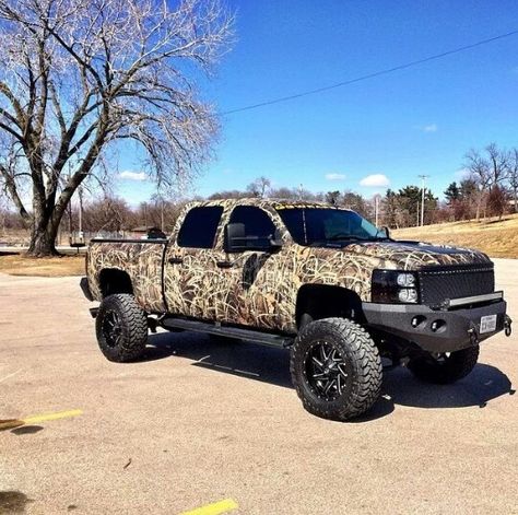 Camo wrap Camo Truck, Country Trucks, Lifted Chevy Trucks, Jacked Up Trucks, Truck Yeah, Ford Excursion, Gm Trucks, Dodge Trucks, Single Photo