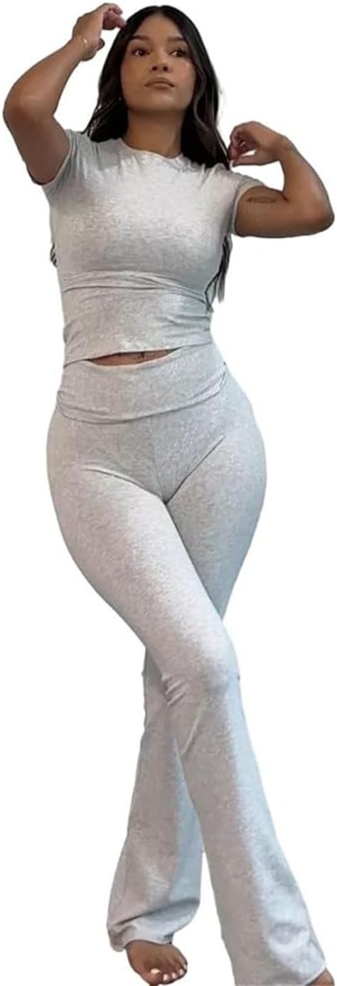 Y2k Bottoms, Fold Over Yoga Pants, 2 Piece Sets, Jersey Pants, Hoodie Coat, Tracksuit Set, Flare Leggings, Crop Top Sweater, Elastic Fabric