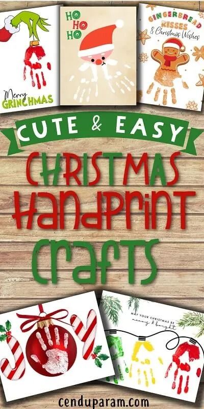 Christmas Handprint Crafts – Cenzerely Yours Kid Handprint Christmas Crafts, Preschool Christmas Handprint Art, Easy Handprint Christmas Crafts, Kid Christmas Crafts Handprint, Christmas Hand Art For Kids, Handprint Crafts For Christmas, Foot Christmas Tree Craft, Christmas Canvas Art For Toddlers, Cute Christmas Crafts For Toddlers