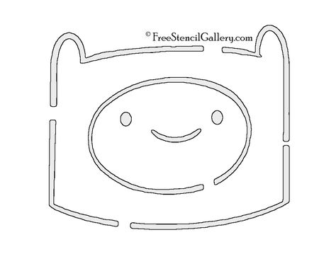 Adventure Time - Finn Stencil Pumpkin Carving Stencils Templates, Pumpkin Carving Template, Adventure Time Tattoo, Halloween Pumpkin Stencils, Pumkin Carving, Halloween Pumpkin Carving Stencils, Halloween Stencils, Pumpkin Printable, Halloween Pumpkin Designs