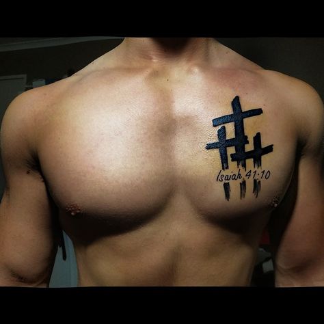 3 Crosses Tattoo Men Chest, 3 Crosses Tattoo Men, 3 Crosses Tattoo Design, 3 Crosses Tattoo, Crosses Tattoo, Thigh Tattoo Men, Tato Salib, 3 Crosses, Cross Tattoo For Men