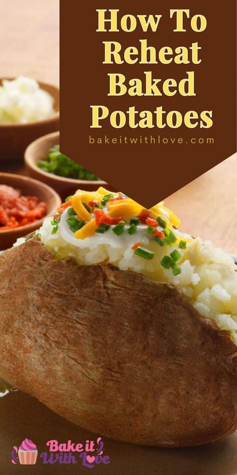 Reheating Baked Potatoes In Air Fryer, Reheat Baked Potato In Air Fryer, How To Reheat Baked Potato, Reheating Baked Potatoes, Reheat Baked Potato, Oven Baked Potatoes Recipes, Steak And Baked Potato, Parmesan Baked Potatoes, Smoked Baked Potatoes