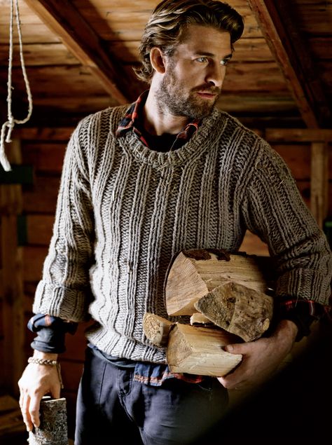 31 Ways to Layer (and Stay Warm) This Winter Photos | GQ Mens Fall Outfits, Scott Speedman, Mens Fashion Country, Grey Beards, Famous Outfits, Rugged Men, Mens Fashion Rugged, What To Wear Today, Rugged Look