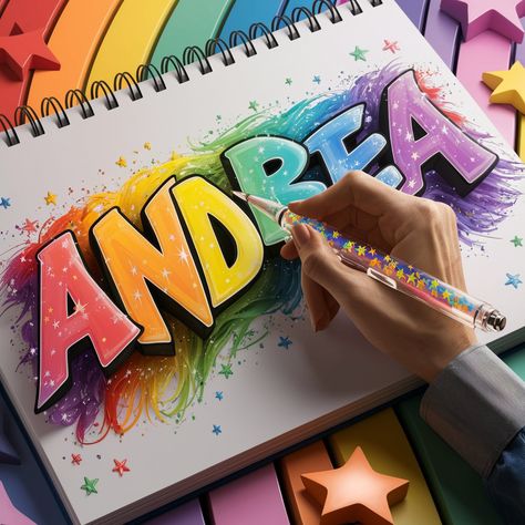 Bujo Lettering, Pastel Stars, Letter Art Design, Graffiti Illustration, Rainbow Pastel, Hand Lettering Art, Creative Lettering, Bullet Journal Writing, Cute Doodles Drawings