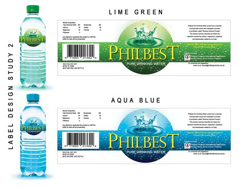 Philbest Pure Water Bottle Label Design on Behance Water Label Design, Water Bottle Label Design, Corel Draw Design, Mineral Water Bottle, Water Bottle Labels Template, Jar Packaging, Bottle Design Packaging, Bottle Label Design, Water Logo