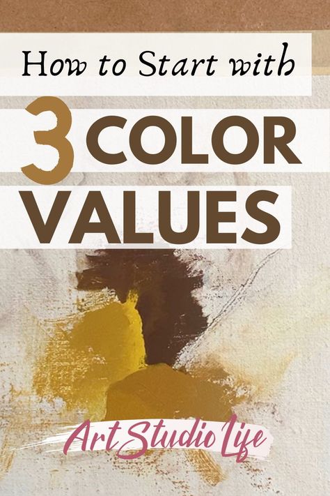 Painting Values Lesson, Watercolour Monochrome, Color Palette Painting, Value Art, Painting Basics, Value Study, Art Techniques Tutorial, Value Painting, Mixing Colours