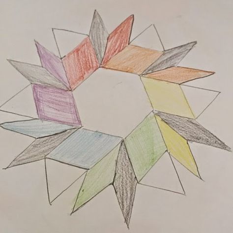 I Love My Classroom: Pattern Block Drawing - Quadrilateral Review Quadrilateral Drawing, Quadrilateral Art, Block Drawing, Welcome To My Classroom, 4th Grade Math, My Classroom, Math Ideas, Pattern Blocks, Art Room