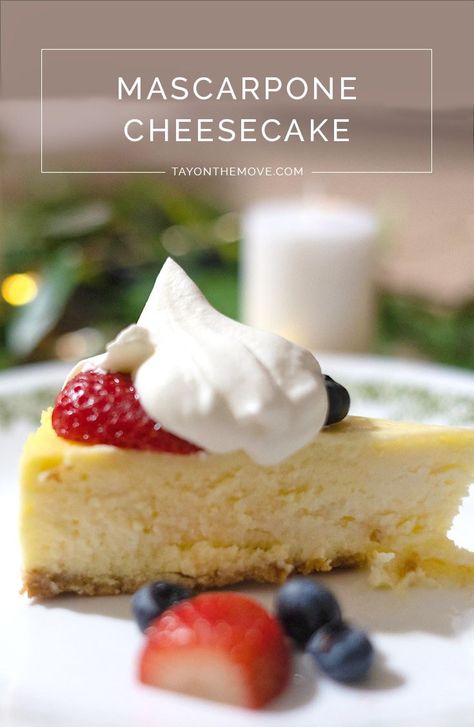 Italian Cheesecake Mascarpone, Lemon Marscapone Cheesecake, What Can I Make With Marscapone, Cheesecake With Mascarpone Cheese, Mascarpone Recipes Savoury, Mascarpone Cheese Recipes, Marscapone Cheesecake Recipes, Mascarpone Cheesecake Recipes, Mascarpone Dessert Recipes