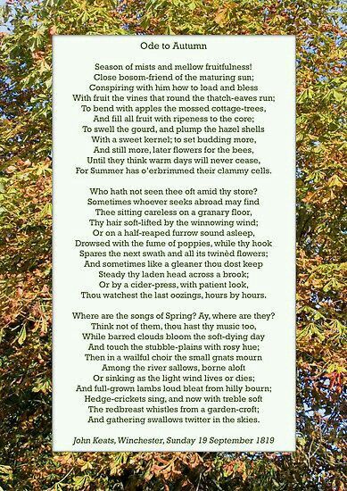 Ode to Autumn by John Keats Ode To Autumn, Jack Kerouac Quotes, Pagan Poetry, Autumn Poems, 31 October, Blogging Quotes, John Keats, All Fruits, To Autumn