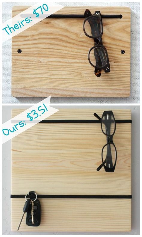 $5 Gift Ideas, Diy Gifts Cheap, Sawdust Girl, Diy Organizer, Sunglasses Storage, Organization Board, Astuces Diy, Chicken Crockpot, Easy Wood