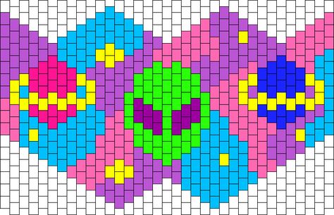 Kandi Mask Patterns, Kandi Rave, Kandi Mask, Kandi Cuff Patterns, Kandi Inspo, Diy Kandi Bracelets, Diy Kandi, Kandi Kid, Kandi Ideas