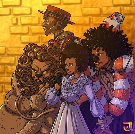 Art of The Wiz Diana Ross, Michael Jackson, Nipsey Russell, Ted Ross Cartoon Branding, Procreate Character, Procreate Cartoon, Illustration Procreate, Black Cartoon Characters, Black Art Painting, Black Artwork, Sketch Illustration, Black Cartoon