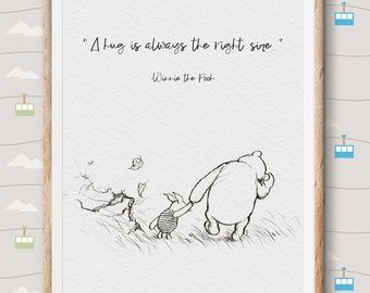 Pooh Printable, Vintage Style Poster, Baby Nursery Prints, Winnie The Pooh Nursery, Pooh And Piglet, Classic Vintage Style, Classic Winnie The Pooh, Winnie The Pooh Quotes, Pooh Quotes