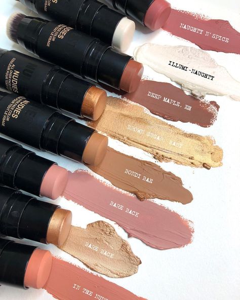 N U D I E S ✨💫 Which shade(s) do you need? 👇🏽 Our Nudies are portable and dual-ended with a detachable brush so you can slay on your way to wherever you’re headed! 〰️ They’re also cruelty-free, paraben-free and vegan 🌱 Shop it now @nudestix Summer Makeup Aesthetic, Colorful Summer Makeup, Nudestix Makeup, Makeup Aesthetic, Fancy Makeup, Nude Lipstick, Makeup Swatches, Product Recommendations, Makeup Obsession