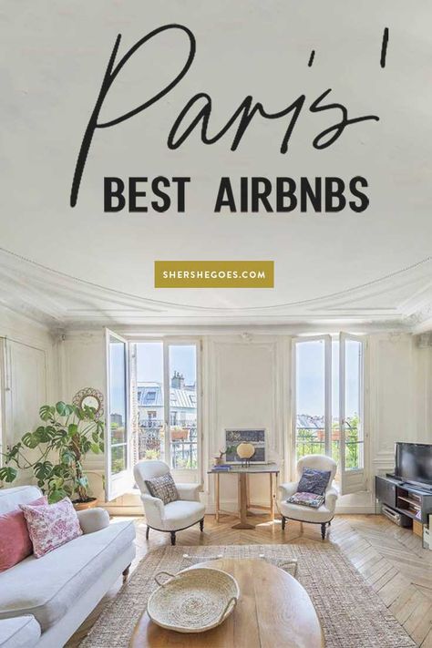 here are the best airbnbs in paris, whether you're traveling solo or with a group! #paris #shershegoes #france Paris Airbnb, Paris Accommodation, Paris Balcony, Paris Flat, Paris Hotel, Paris Travel Tips, Paris France Travel, Paris Travel Guide, Paris Vacation