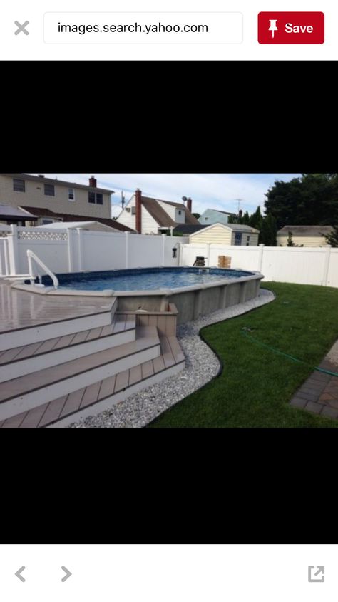 Concrete Patio Around Above Ground Pool, Doughboy Pool, Pool Patio Designs, Decks Around Pools, Deck Piscina, Pool Deck Plans, Best Above Ground Pool, Swimming Pool Decks, Pools Backyard Inground