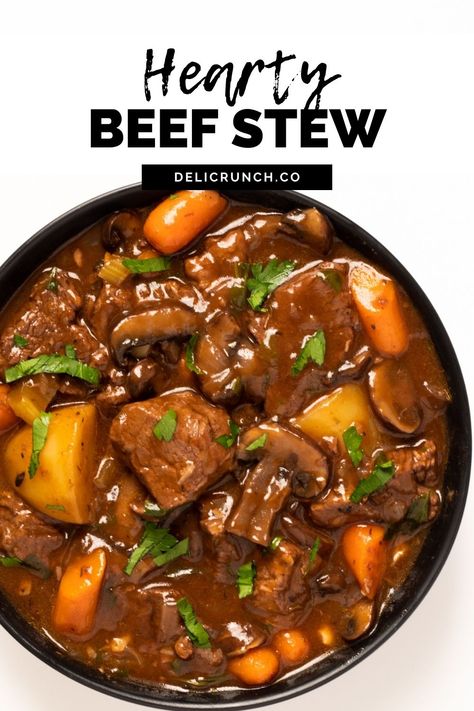 comfort food for the cold winter months, beef stew recipe Beef Stew Spices, Cheap Paleo Meals, Tender Chuck Roast, Cheap Vegetarian Meals, Hot Beef, Tasty Beef Stew, Guinness Beef Stew, Easy Beef Stew, Baker By Nature