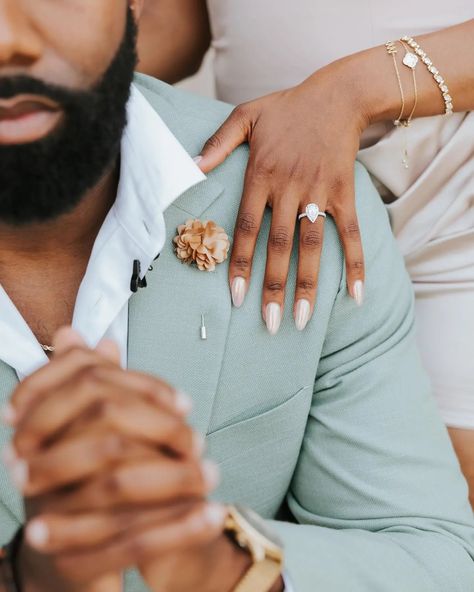 God’s favor. Yes, a million times YES! (apparently #Isaidyes before he even could get out #willyoumarryme 😭😭) Congrats @jacorian_duffield x @iamnellej 📸: @t.freephotography #engaged #blacklove #fiancee #hardlaunch #shesaidyes #generationalblessings #sorority #engaged #beginningofforever #engagedlife #fiance #love #blacklove #marryme Just Got Engaged Pictures, Just Engaged Pictures, Engaged Pictures, Afro Caribbean, Afro Latina, Caribbean Wedding, Just Engaged, Engagement Inspo, Wedding Inspirations