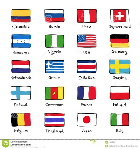 Icons Of Flags Of Different Countries Stock Vector - Illustration of france, outline: 70897921 World Flags With Names, Flags Of Different Countries, Flags Illustration, Different Country Flags, Country Icons, All Country Flags, Country Flags Icons, Flags Of European Countries, World History Classroom