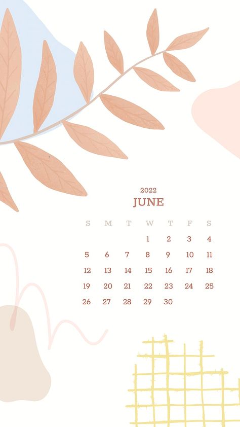 Botanical abstract June monthly calendar iPhone wallpaper vector | free image by rawpixel.com / Porpla mana Stekars Laptop, Iphone Wallpaper Vector, Calender 2022, Esthetics Business, Month Wallpaper, Bullet Journal Essentials, June Month, Calendar Background, Book Presentation