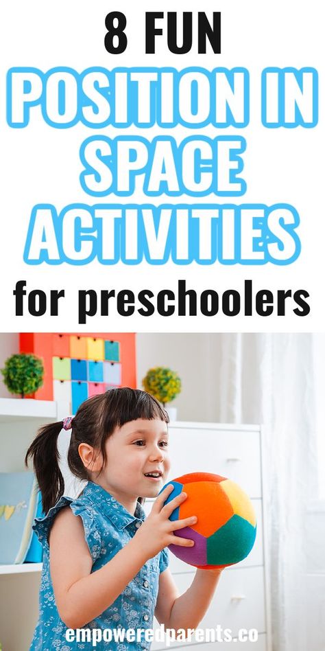 In early childhood, children need to learn all about position in space. This will help them learn better later in life. Here are 8 super fun position in space activities for preschoolers that all kids will enjoy! position in space activities for kids | Personal Space Activities For Kindergarten, Positional Activities Preschool, Spacial Awareness Activities Preschool, Space Activities For Kids Preschool, Personal Space Activities For Kids, Space Activities For Preschoolers, Space Activities Preschool, Positional Words Activities, Space Theme Preschool