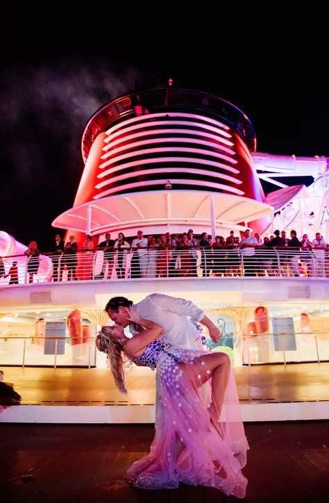 Castaway Cay Wedding, Carnival Cruise Wedding, Disney Cruise Wedding, Cruise Photography, Cruise Ship Wedding, Night Fireworks, Mermaid Custom, Couple Cruise, Cruise Pictures