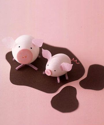 Farm Animal Easter Eggs, Pig Easter Eggs, Cute Easter Eggs, Animal Easter Eggs Animal Easter Eggs, Diy – Velikonoce, Making Easter Eggs, Egg Crafts, Farm Theme, Decoration Originale, Easter Time, Easter Egg Decorating, Easter Crafts For Kids