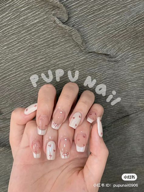 Minimal Nails Art, Korean Nail Art, Hello Nails, Korean Nails, Blush Nails, Pretty Gel Nails, Really Cute Nails, Cute Gel Nails, Soft Nails