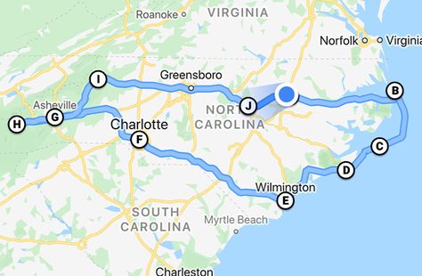 Nc Road Trips, Things To See In North Carolina, North Carolina Itinerary, North And South Carolina Road Trip, North Carolina Adventures, North Carolina Road Trip, Carolina Road Trip, North Carolina Bucket List, Only In North Carolina