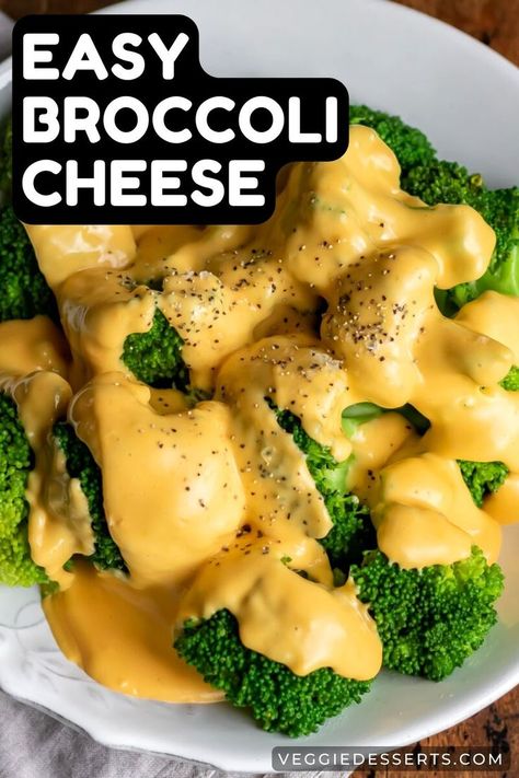 Plate of broccoli cheese sauce. Broccoli And Cheese Sauce Easy, Broccoli And Cheese Recipes Easy, Broccoli With Cheese Sauce Recipe, Cheese For Broccoli, Velveeta Cheese Sauce For Broccoli, Easy Cheese Sauce For Broccoli, Brocolli Cheese Sauce, Easy Broccoli And Cheese, Broccoli With Cheese Sauce