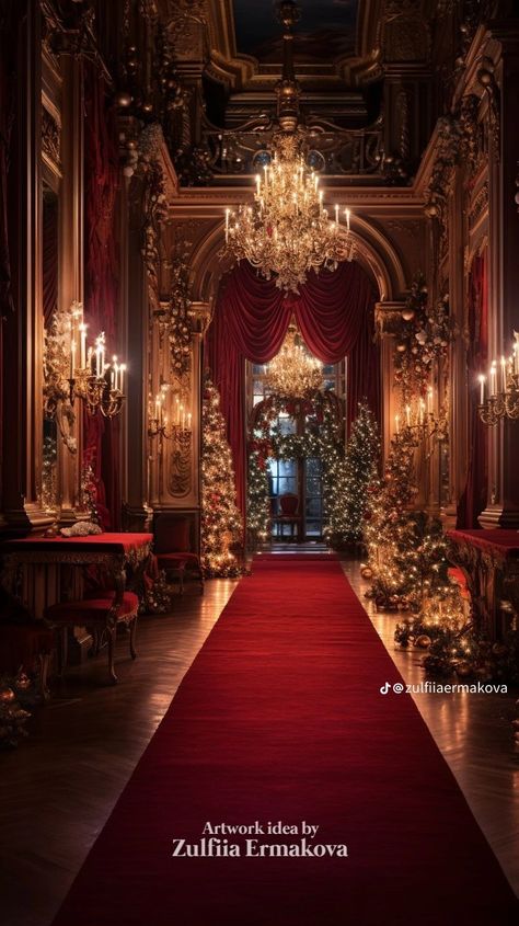 Christmas Castle Decoration, Extravagant Christmas Decor, Christmas Ceremony, Christmas Palace, Palace Architecture, Billionaire Lifestyle Luxury Living, Castle Decor, Wedding Background Decoration, Rustic Bathroom Designs