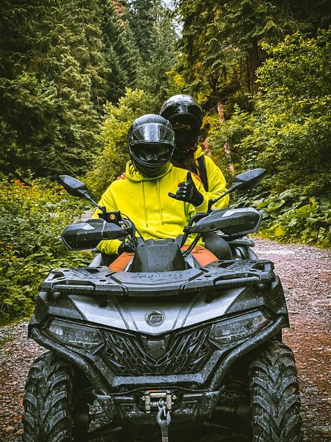 Atv Motor Fake Story, Quad Motorcycles, Motocross Couple, Atv Motor, Atv Bike, Bike Couple, Four Wheeling, Atv Riding, Pre Wedding Photoshoot Outdoor