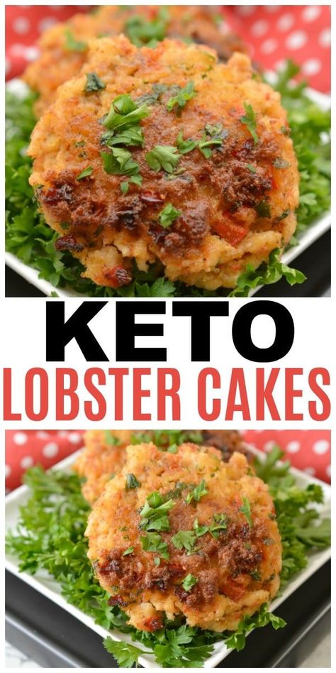 Keto Lobster Cakes are delicious appetizers or even work as a main dish. This keto friendly recipe is family friendly and quick to make. #keto #lobster #lowcarb Keto Lobster, Lobster Cakes, Lobster Cake, Keto Cakes, Lobster Dishes, Delicious Appetizers, Appetizers For A Crowd, Meat Appetizers, Lobster Recipes