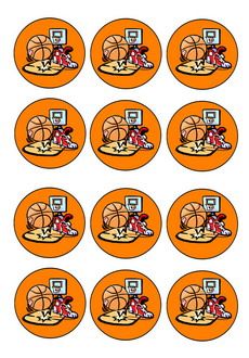 Click image to enlarge and print Basketball Cupcakes, Shirt Cake, Blue Basketball, Basketball Party, Basketball Theme, Basketball Shirts, Cupcake Toppers, Free Printable, Cake Toppers