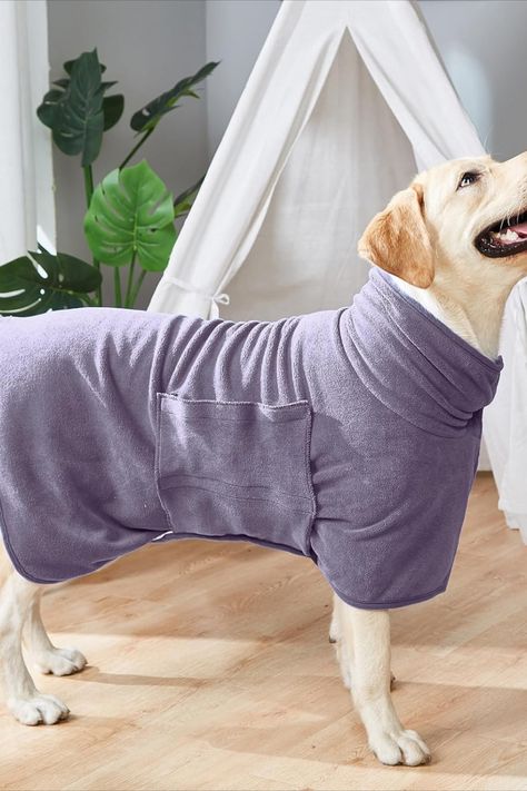 Zorela Dog Drying Coat, 400gsm Microfibre Dog Towel Robe Super Absorbent Dog Drying Robe, Super Soft Dog Bathrobe Dog Robes for Drying Dogs, Fast Drying Dog Dressing Gown for After Bath Beach Pool Dog Towel, Cat Bath, Black Pit, After Bath, Dog Bath, Towel Wrap, Dog Bag, Dog Shampoo, Dog Beach